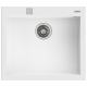 Fregadero sobre encimera TEKA TEGRANITE FORSQUARE 50.40 TG V.AUTO BLANCO ARTICO. 115230009, Una cubeta, Blanco, acabado sintético